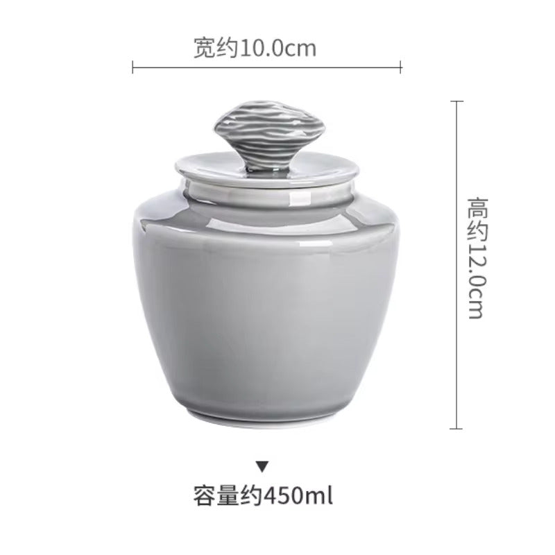 Grey Ceramic Pet Urn