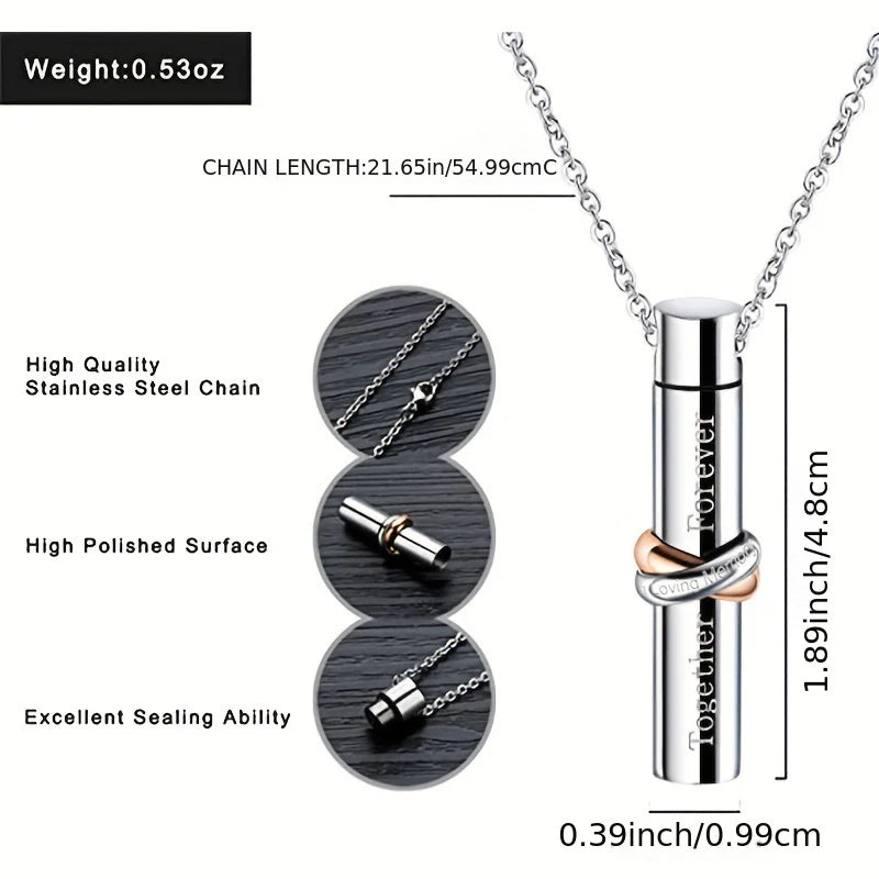 Infinity Cylinder Jewelry Urn