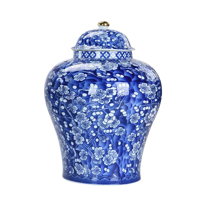 Blue and white elegant Urn