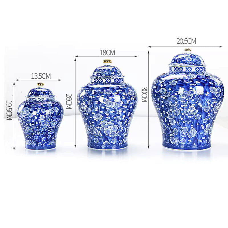 Blue and white elegant Urn