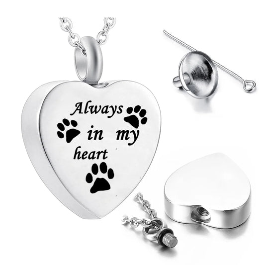 Heart Pet Urn Necklace