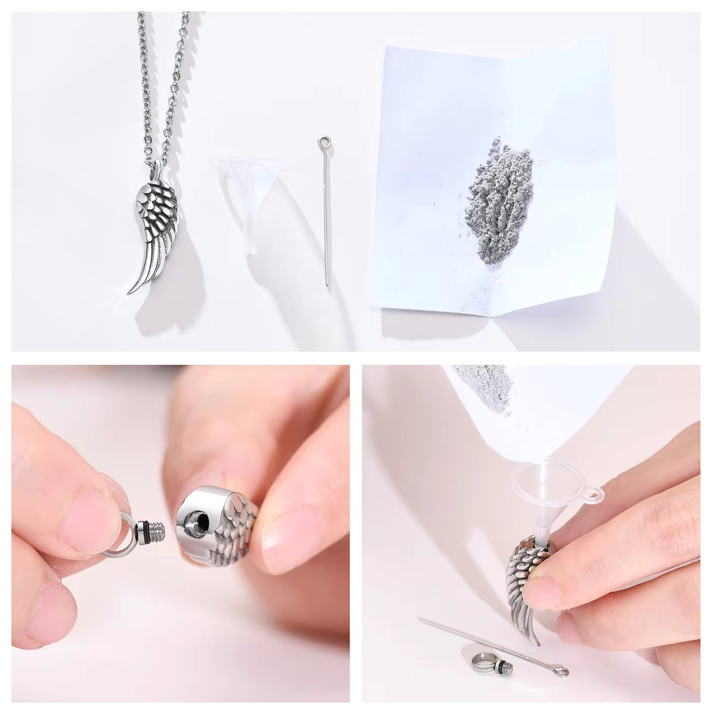 Angel Wing Urn Necklace