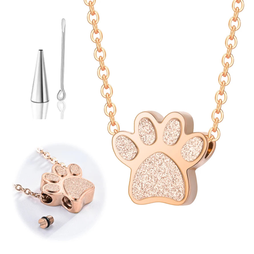 Paw Print Urn Necklace